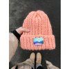 Čepice Snow – meruňková ze 100% vlny