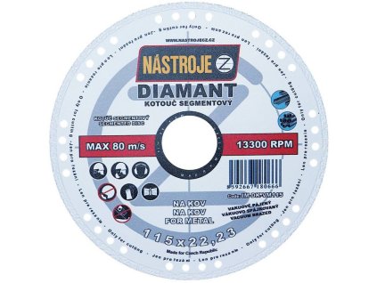 7942 1 7942 nastroje zc kotuc diamantovy s chladiacimi segmentmi vakuovo spajkovany 115x1 4x22 2mm na kov