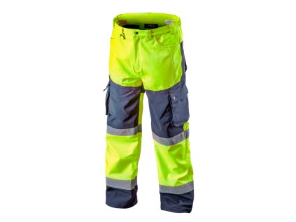 8116 1 neo pracovne nohavice vystrazne softshell zlte velkost xxxl