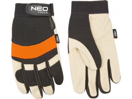 2458 neo tools pracovne rukavice koza velcro velkost 10
