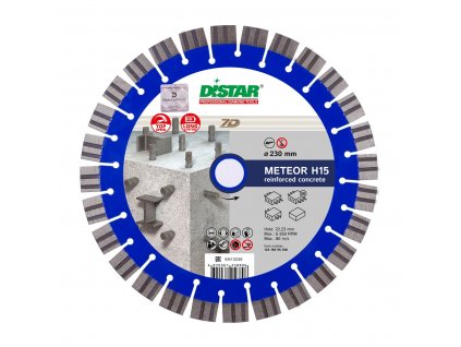 6346 distar diamantovy kotuc na zelezobeton 230 meteor 12mm