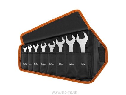 6418 obojstranny vidlicovy kluc 8 ks sada 5 5 27 mm supertenka verzia
