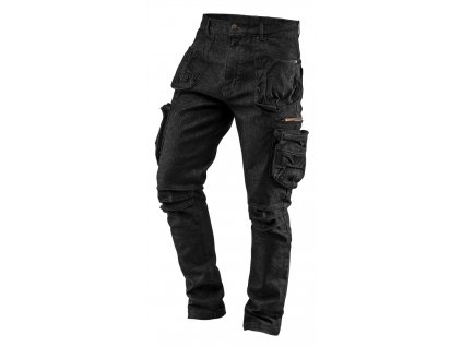 NEO TOOLS Pracovné nohavice DENIM s 5 vreckami čierne (Veľkosť XXXL)