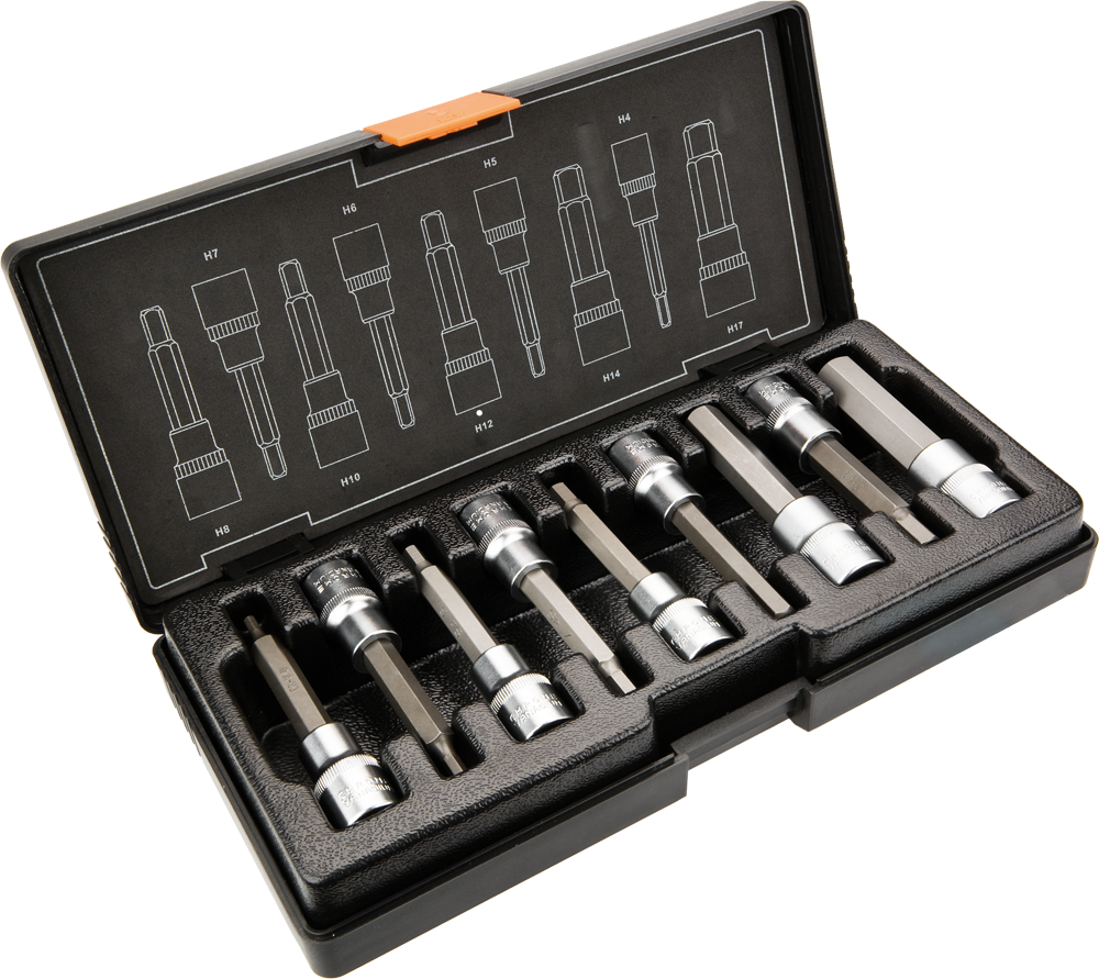NEO Gola sada 1/2" imbus 100mm, 9 ks sada  NEO Gola sada 1/2" imbus 100mm, 9 ks sada