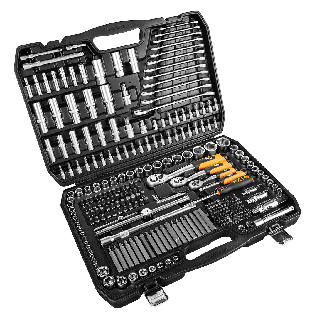 NEO TOOLS Gola sada 1/2", 3/8", 1/4", sada 300