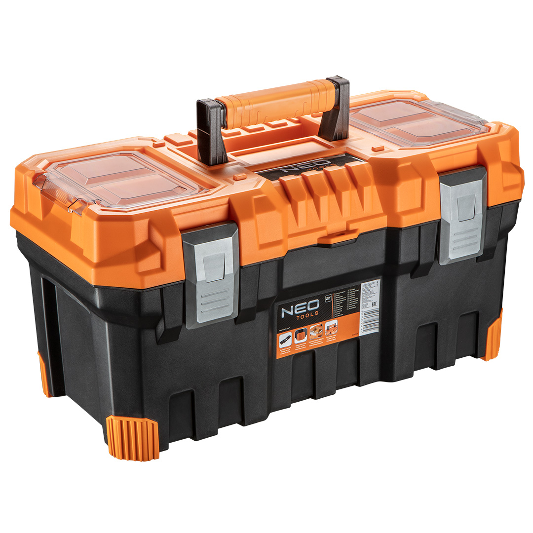 NEO TOOLS Box na náradie, 22" s organizérmi  NEO Debnička na náradie na kolesách NEO