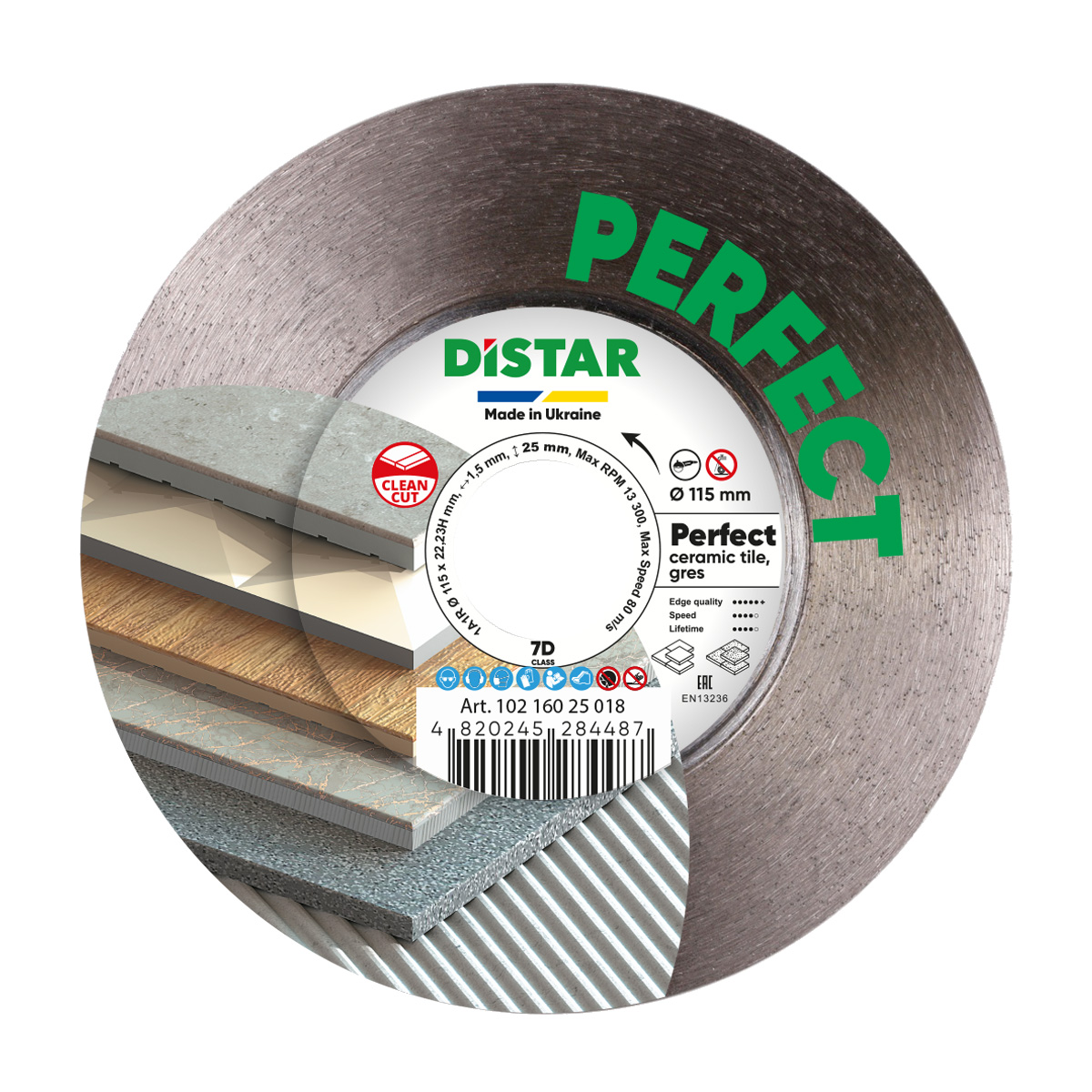 DISTAR Diamantový rezací kotúč PERFECT 115 mm