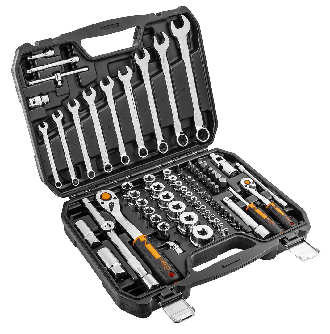 NEO TOOLS Gola sada 1/2", 1/4",  82 ks, ECO