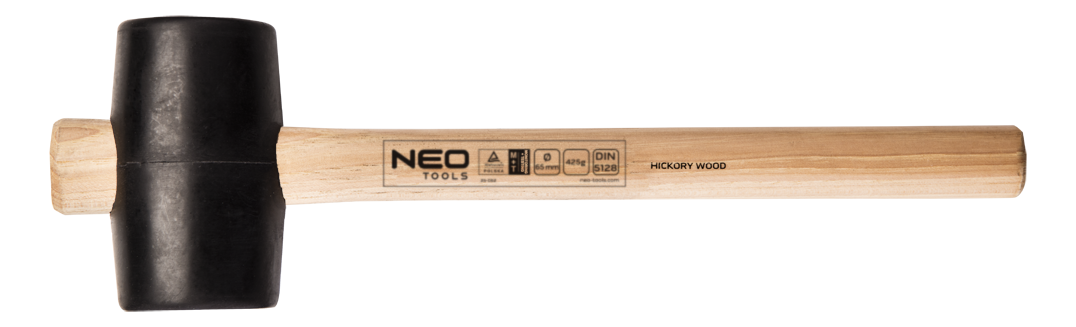 NEO Gumové kladivo 65 mm, 425 g  NEO Gumové kladivo 65 mm, 425 g