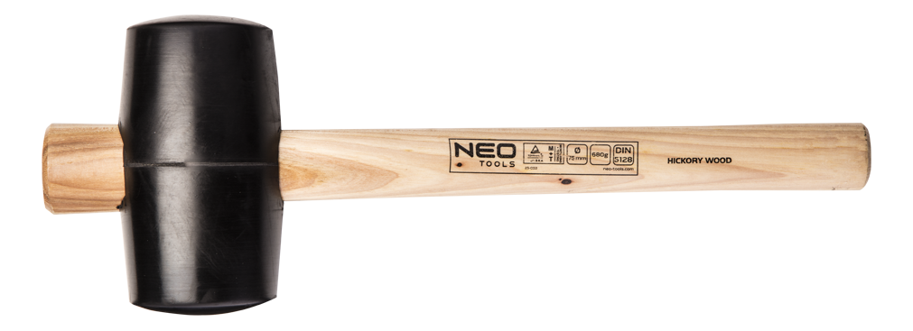 NEO Gumové kladivo 75 mm, 680 g  NEO Gumové kladivo 75 mm, 680 g