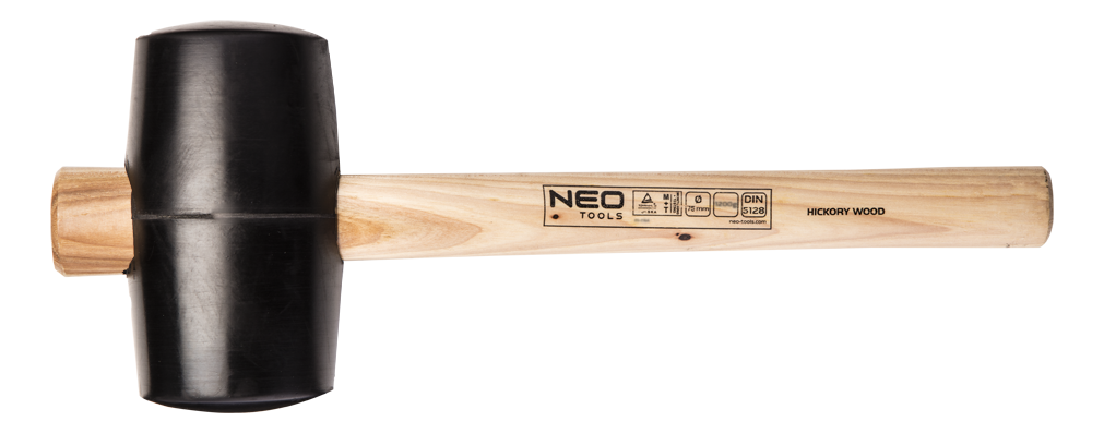 NEO Gumové kladivo 90 mm, 1200 g  NEO Gumové kladivo 90 mm, 1200 g