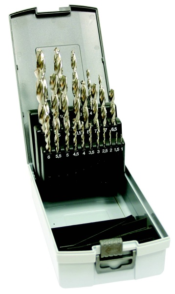 Sada vrtákov 24-dielna, 1,00-10,00x0,5mm+3,3+4,2+6,8+10,2+10,5 S338RCZ002HSS, plast  Sada vrtákov 24-dielna, 1,00-10,00x0,5mm+3,3+4,2+6,8+10,2+10,5…