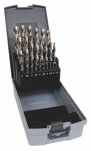 Sada vrtákov 25 dielna, 1,00-13,00x0,5mm S338RCZ004HSSCo5, plast  Sada vrtákov 25 dielna, 1,00-13,00x0,5mm S338RCZ004HSSCo5, plast