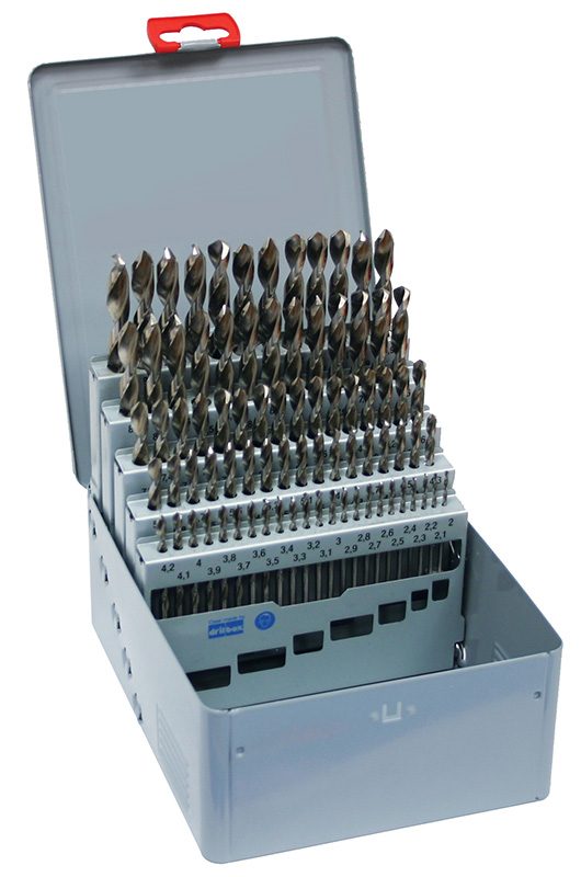 Sada vrtákov 81 dielna, 2,00-10,00x0,1mm S338RCZ004HSSCo5, kov  Sada vrtákov 81 dielna, 2,00-10,00x0,1mm S338RCZ004HSSCo5, kov