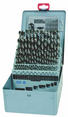 Sada vrtákov 91-dielna 1,00-10,00x0,1mm DIN 338RNHSS Lesklá, kov  Sada vrtákov 91-dielna 1,00-10,00x0,1mm DIN 338RNHSS Lesklá, kov