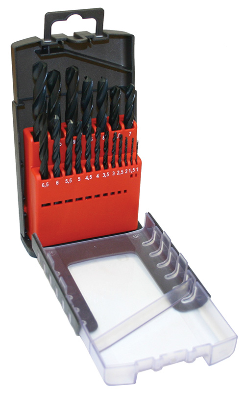 Sada vrtákov 19-ti dielna 1,00-10,00x0,5mm DIN338RNHSSCX Lesklá, plast  Sada vrtákov 19-ti dielna 1,00-10,00x0,5mm DIN338RNHSSCX Lesklá, plast