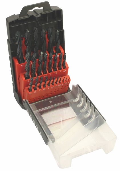 Sada vrtákov 25-ti dielna 1,00-13,00x0,5mm DIN338RNHSSCX Lesklá, plast  Sada vrtákov 25-ti dielna 1,00-13,00x0,5mm DIN338RNHSSCX Lesklá, plast