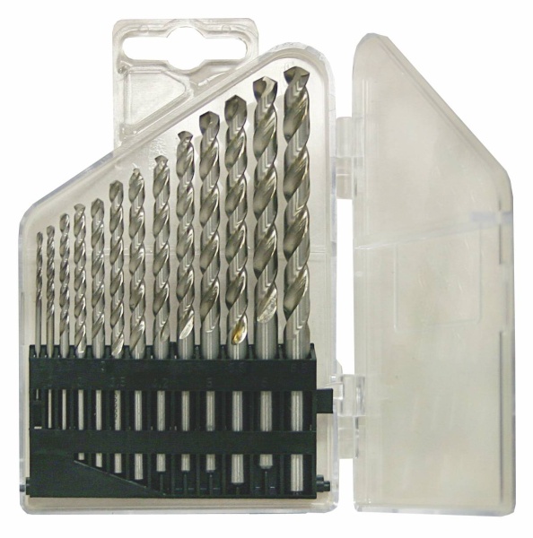 Sada vrtákov 13-ks 1,50-6,50x0,5mm+3,30+4,20 DIN338RTiHSSCo5 Lesklá  Sada vrtákov 13-dielna 1,50-6,50x0,5mm+3,30+4,20 DIN338RTiHSSCo Lesklá