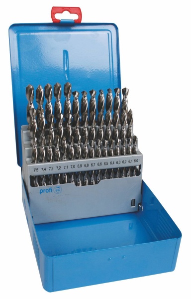 Sada vrtákov 41-dielna 6,00-10,00x0,1mm DIN 338RTiHSSCo5 Lesklá, kov  Sada vrtákov 41-dielna 6,00-10,00x0,1mm DIN 338RTiHSSCo5 Lesklá, kov