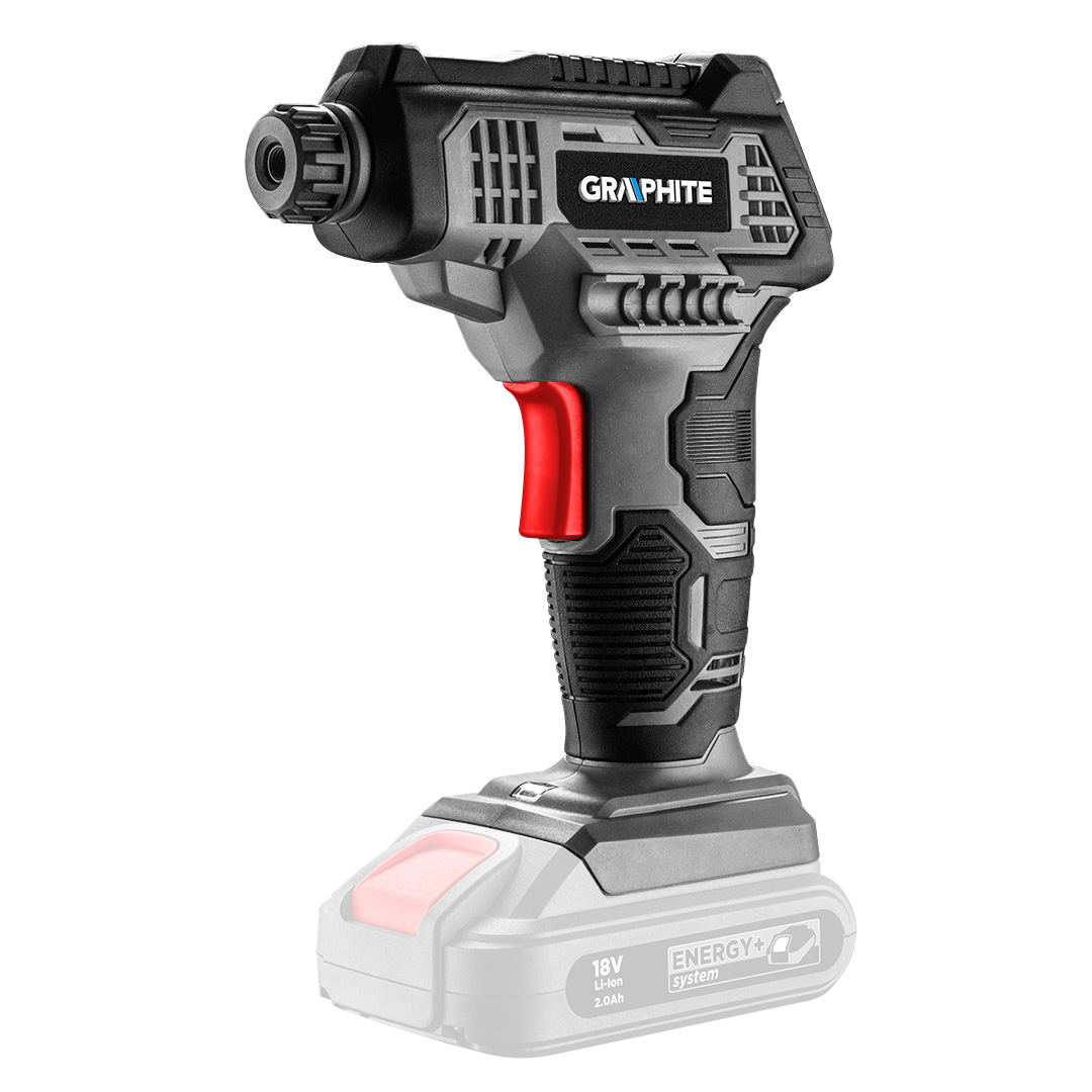 GRAPHITE Akumulátorový kompresor Energy+ 18V, Li-Ion  GRAPHITE Akumulátorový kompresor Energy+ 18V, Li-Ion