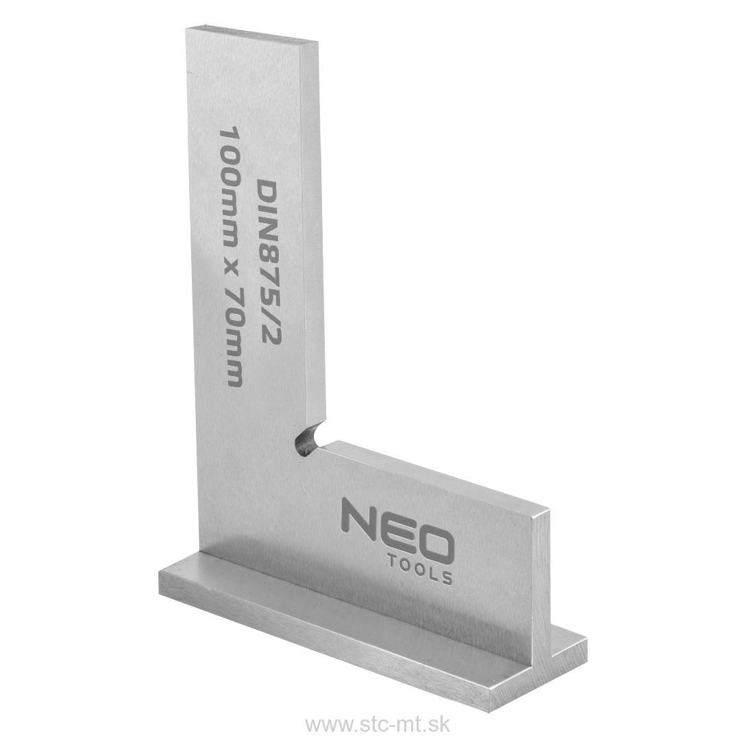 NEO TOOLS Uholník s podstavcom, DIN875 / 2, 100x70mm  NEO TOOLS Uholník s podstavcom, DIN875 / 2, 100x70mm