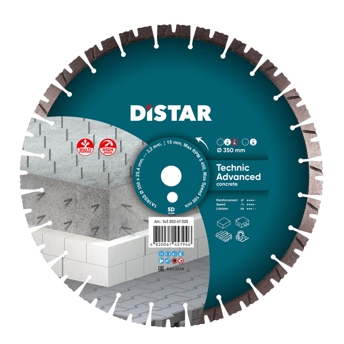 DISTAR Kotúč rezný dia TECHNIC ADVANCET Ø 350  DISTAR Kotúč rezný dia TECHNIC ADVANCET 350