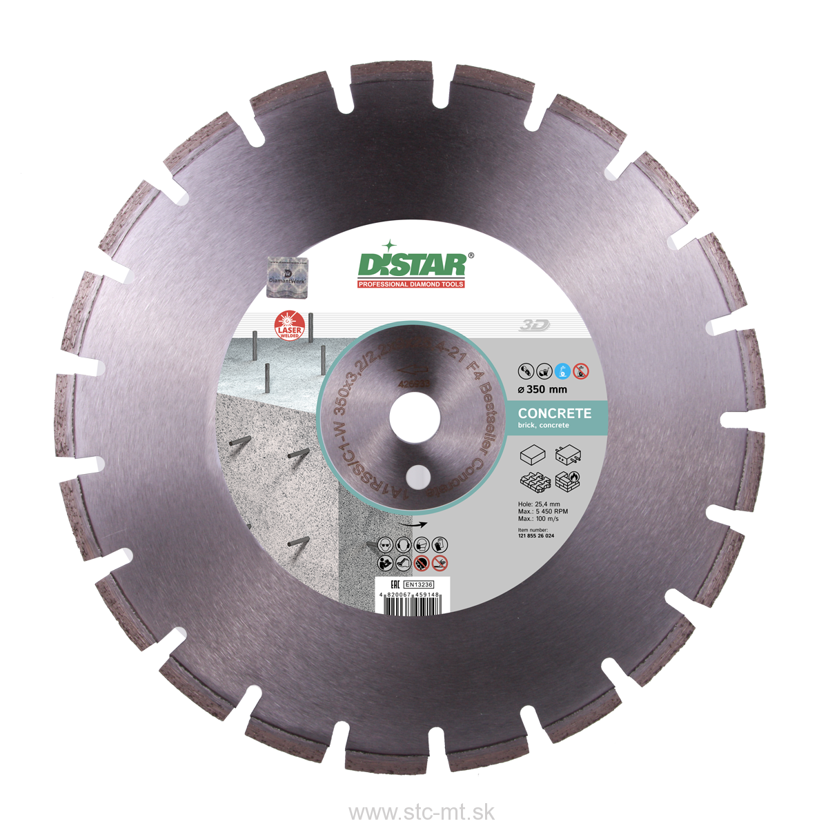 DISTAR Diamantový kotúč Ø 350 CONCRETE PLUS  DISTAR Diamantový kotúč 350 CONCRETE PLUS