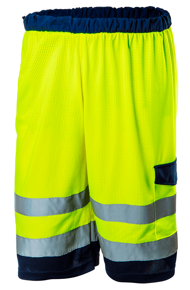 NEO TOOLS Výstražné krátke nohavice, žltá, sieťkové  NEO TOOLS Výstražné krátke nohavice, žltá, sieťkové