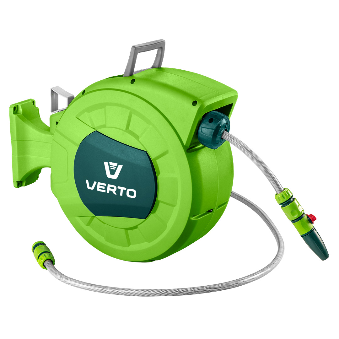VERTO Hadica 1/2" automatickým navíjakom, 20M + 2M  VERTO Hadica 1/2" automatickým navíjakom, 20M + 2M