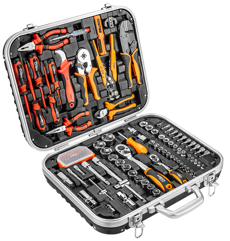 NEO TOOLS Elektrikarska gola sada klieští a skrutkovačov 1000V,108ks  NEO Sada klieští a skrutkovačov 1000V,108ks