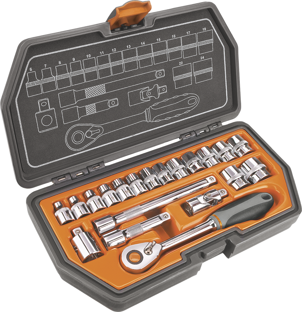 NEO Tools Gola sada 3/8", 20 ks sada  NEO Tools Gola sada 3/8", 20 ks sada