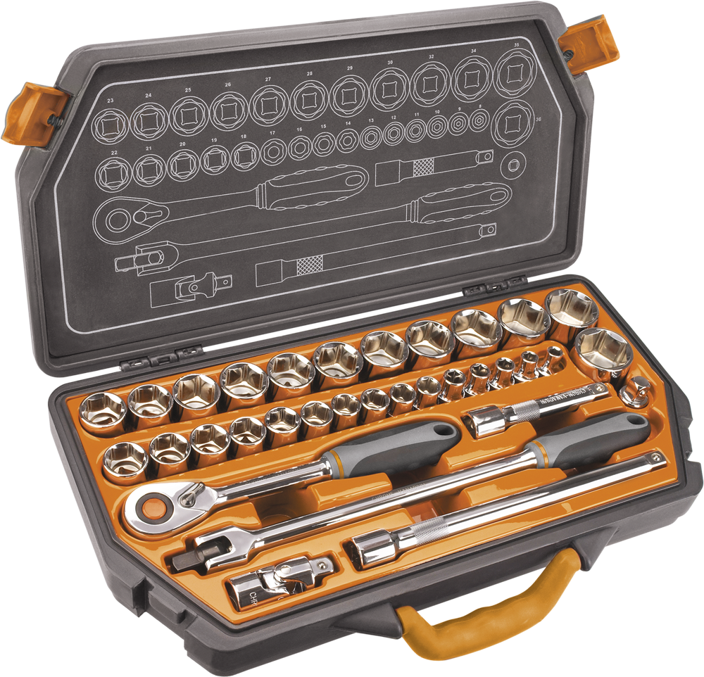 NEO Tools Gola sada 1/2", 33 ks sada  NEO Tools Gola sada 1/2", 33 ks sada