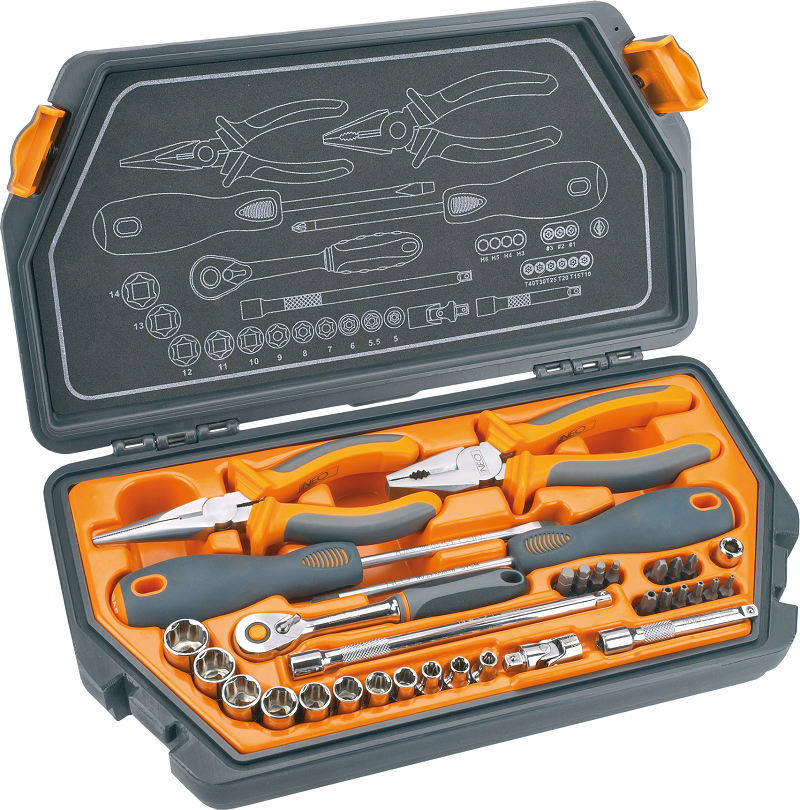 NEO Tools Gola sada 1/4", 33 ks sada  NEO Tools Gola sada 1/4", 33 ks sada
