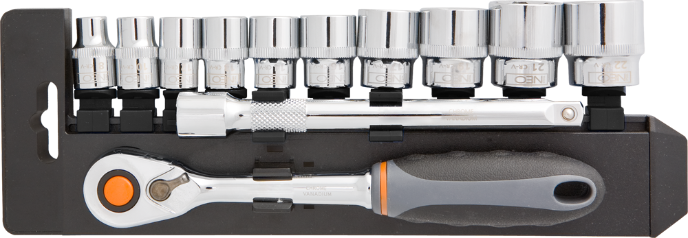 NEO Tools Gola sada 3/8", súprava 12 ks  NEO Tools Gola sada 3/8", súprava 12 ks