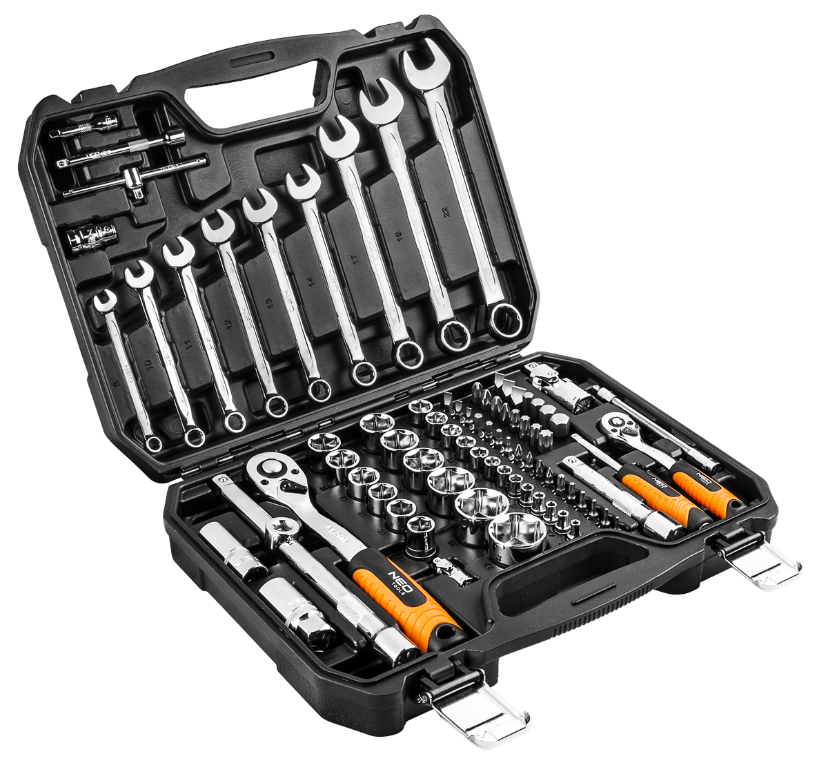 NEO Tools Gola sada  82ks, 1/2", 1/4" , CrV  NEO Tools Gola sada  82ks, 1/2", 1/4" , CrV