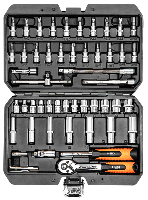 NEO Tools Gola sada 1/4", 53ks  NEO Tools Gola sada 1/4", 53ks