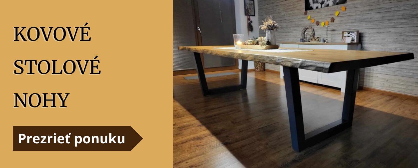 Kovové stolové nohy