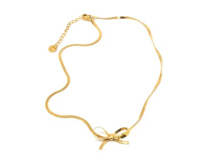 Náhrdelník z chirurgickej ocele s mašlou