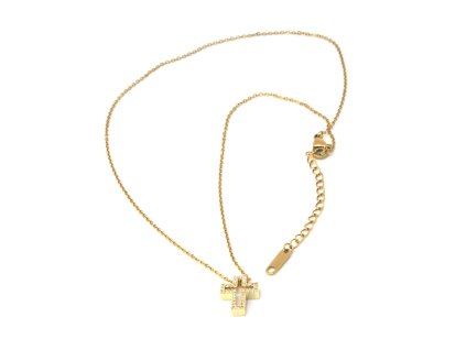 Náhrdelník z chirurgickej ocele s krížkom