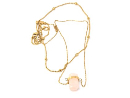 Náhrdelník z chirurgickej ocele s kameňom