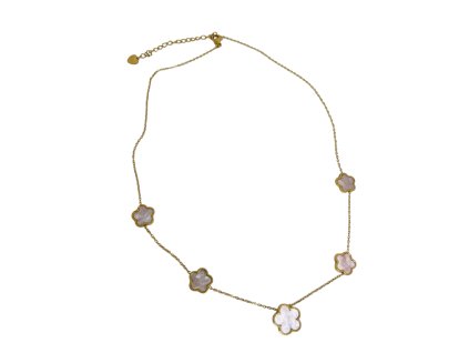 Náhrdelník z chirurgickej ocele kvet