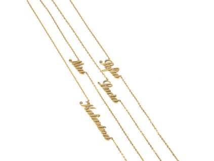 Náhrdelník s menom z chirurgickej ocele