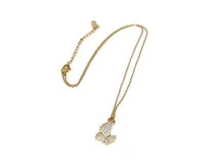 Náhrdelník z chirurgickej ocele Motýľ