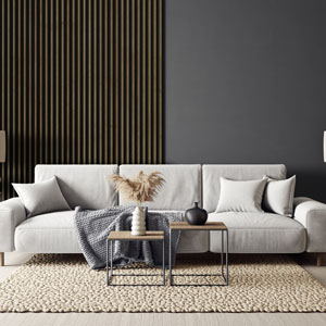 LINEA SLIM 3 - černá / dub