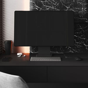 PRINT CARRARA BLACK P10 - obdélník 60 x 30 cm