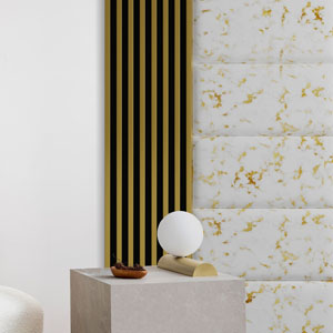 PRINT CARRARA GOLD P05 - obdélník 60 x 30 cm