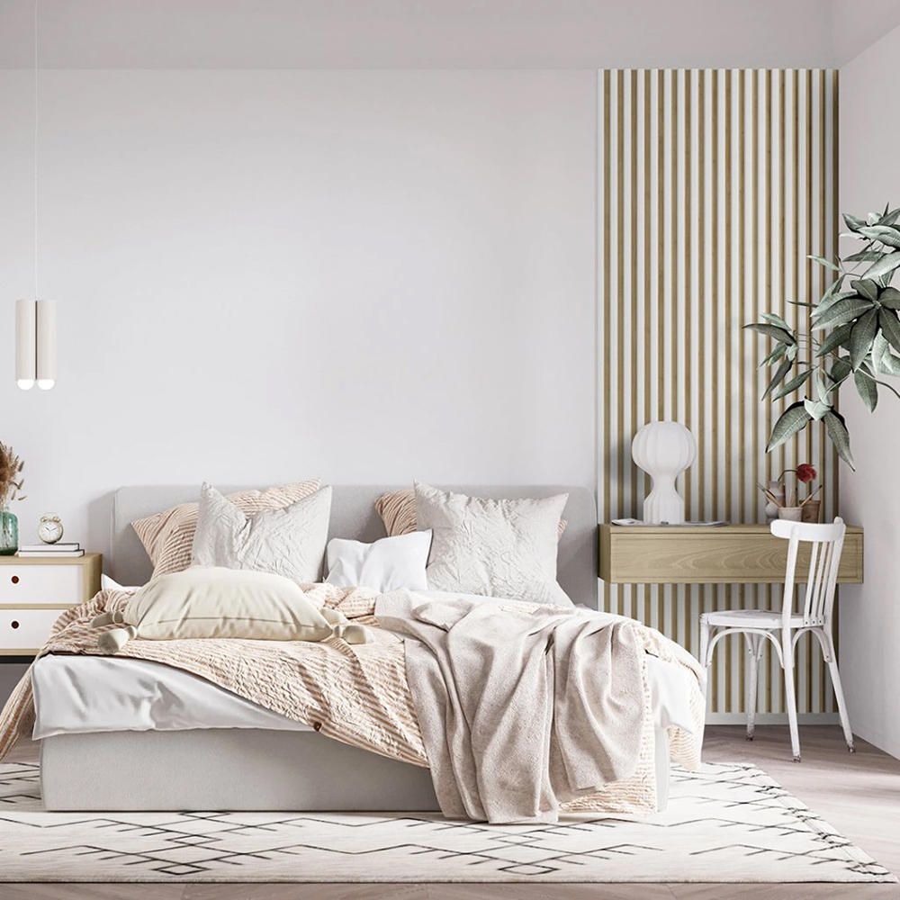 LINEA SLIM 3 - bílá / dub