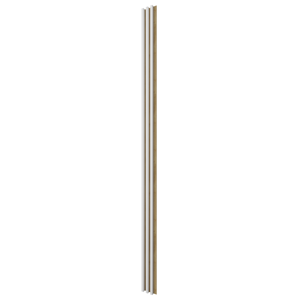 LINEA SLIM 3 - bílá / dub