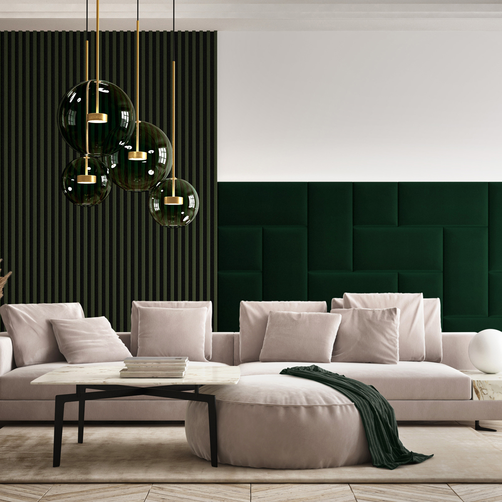 LINEA SLIM 3 - botanic / černá