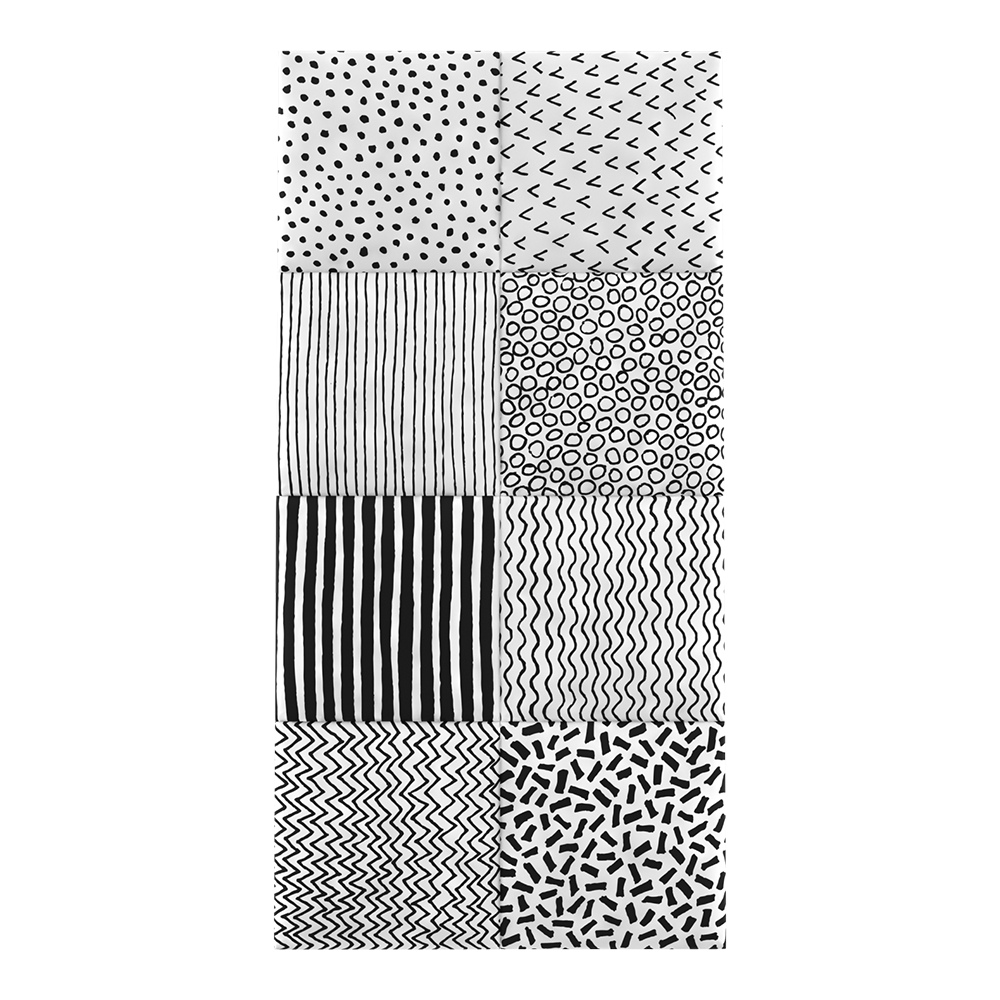 PRINT PK07 SET8 - čtverec 30 x 30 cm
